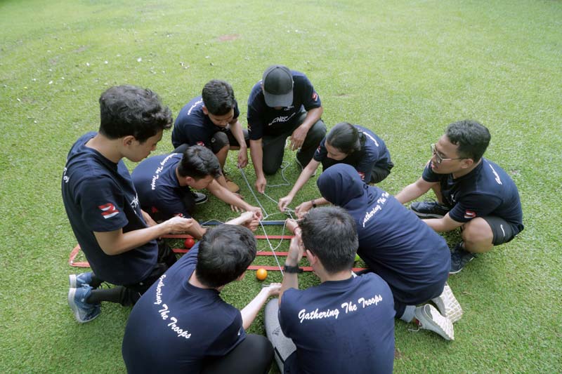 Outbound team building game sentul bogor